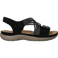 Rieker Sandalen Plat Sandalen Plat - Zwart - Maat 37