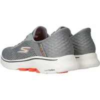 SKECHERS Go Walk 7 - Free Hand 2 Sneakers Laag - Grijs - Maat 42