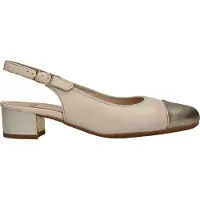 Ara Escarpins à bride arrière beige / or