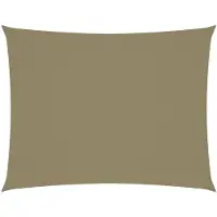 vidaXL Voile de parasol tissu oxford rectangulaire 6x8 m beige