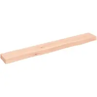 vidaXL Étagère murale 80x10x4 cm bois de chêne massif non traité