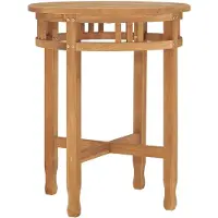 vidaXL Table de bistrot Ø60x60 cm teck massif