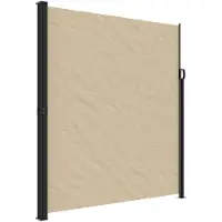 vidaXL Marquise latérale extensible Beige 220x500 cm