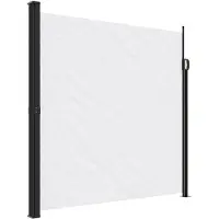 vidaXL Marquise latérale extensible blanc 200x300 cm