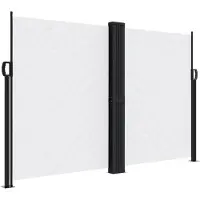 vidaXL Store latéral extensible Blanc 160x600 cm