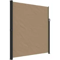 vidaXL Marquise latérale extensible Taupe 220x300 cm