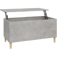 vidaXL Table basse gris béton 90x44,5x45 cm Bois composite