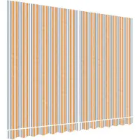 vidaXL Toile de store Multicolore Rayé 3,5x2,5 m
