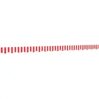vidaXL Volant de store rouge et blanc rayé 4 m