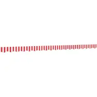 vidaXL Volant de store rayé rouge et blanc, 4,5 m
