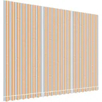 vidaXL : Tissu de remplacement pour stores, couleur orange et bleu, dimensions 480x345 cm, en polyester