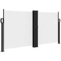 vidaXL Store latéral extensible blanc 120x600 cm