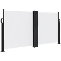vidaXL Store latéral extensible blanc 120x1000 cm
