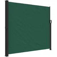 vidaXL Marquise latérale extensible vert foncé 180x300 cm