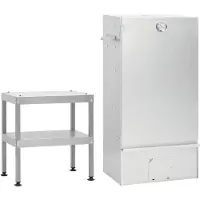 vidaXL Fumoir avec table Acier galvanisé