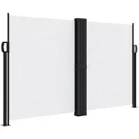 vidaXL Store latéral extensible blanc 140x1200 cm