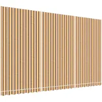 vidaXL Toile de rechange pour Luifel rayée 6x3,5 m multicolore
