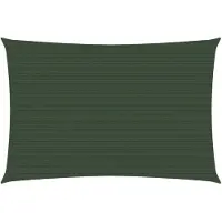 vidaXL Voile d'ombrage 160 g/m² Vert foncé 3x4 m PEHD