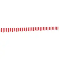 vidaXL Volant de store rouge et blanc rayé 3,5 m