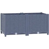 vidaXL Lit surélevé 80x40x38 cm Polypropylène