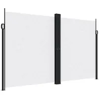 vidaXL Store latéral extensible blanc 200x1200 cm