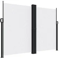 vidaXL Store latéral extensible blanc 180x1000 cm