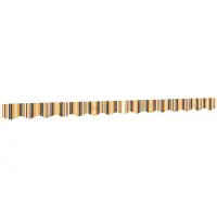 vidaXL Volant de store jaune et gris rayé 3,5 m