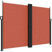 vidaXL Marquise latérale extensible rouge terracotta 180x1200 cm
