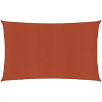 vidaXL Voile d'ombrage 160 g/m² Terre cuite 5x8 m PEHD