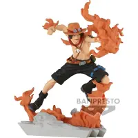 Bandai SENKOZEKKEI | One Piece figurine de Puma D. Ace | Fauerfaust Ace | Portgas D. Ace | Barbe Blanche pirates | Commandant de la 2e division | Figurine à collectionner