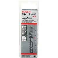 Bosch Accesorios T 144 D 100 Mm Jigsaw Blade Set 25 Units Noir