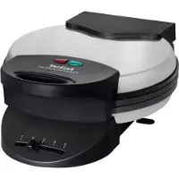 Tefal Ultracompact Gaufres en forme de coeur Sandwichmaker & Gaufrier (WM310D), Gaufrier, Noir, Argent