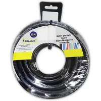 EDM Câble Audio Plat Noir 15m Connexion Audio Discrète Et Fiable -