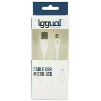 Iggual Câble USB vers micro-USB IGG316931 1 m blanc