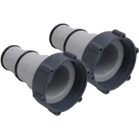vidaXL Adaptateur pour tuyau de piscine 2 pcs. Plastique