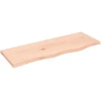 vidaXL Étagère murale 80x30x2 cm bois de chêne massif non traité