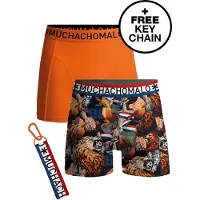 Muchachomalo Boxer Muchachomalo Garçon Free Keyhanger Print Orange (Lot de 2)-Taille 176