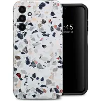 Selencia Coque arrière Vivid pour Samsung Galaxy A15 (5G/4G) - Chic Terazzo
