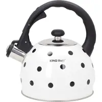 KINGHOFF 2.0L KH-1050 CUISINE ÉMAILLÉE AVEC POINTS, Bouilloire électrique, Blanc