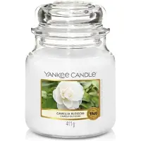 Yankee candle Parfums d'ambiance Bougies parfumées Camélia en fleurs Classic Medium Glass