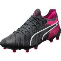 Puma King Ultimate Rush FG/AG Chaussures de football hommes gris foncé gris rose Gr 43