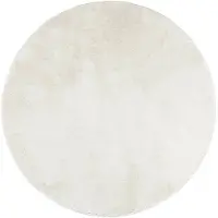 vidaXL Tapis OVIEDO à poils courts crème Ø 120 cm