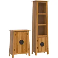 vidaXL Ensemble de meubles de salle de bain 2 pièces pin massif