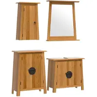 vidaXL Ensemble de meubles de salle de bain 4 pièces pin massif