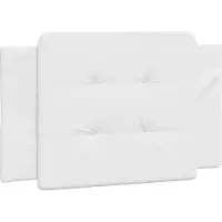 vidaXL Coussin de tête de lit "Zadar" blanc 90 cm similicuir