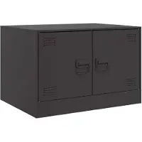 vidaXL Table basse noire 67x50x44 cm acier