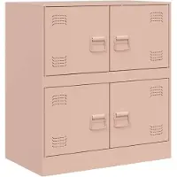 vidaXL Sideboard Rose 67x39x73 cm Acier