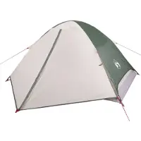 vidaXL Tente de camping dôme 4 personnes Vert Étanche