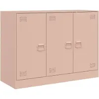 vidaXL Sideboard Rosa 99x39x73 cm Acier