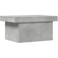 vidaXL Table basse gris béton 100x55x40 cm Bois composite
